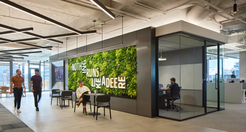 John Deere workplace architectural walls