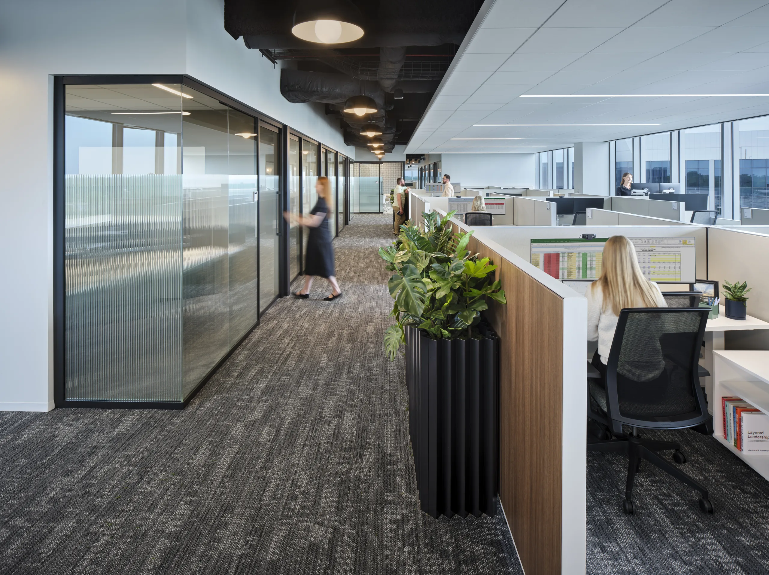 Medline architectural wall installation