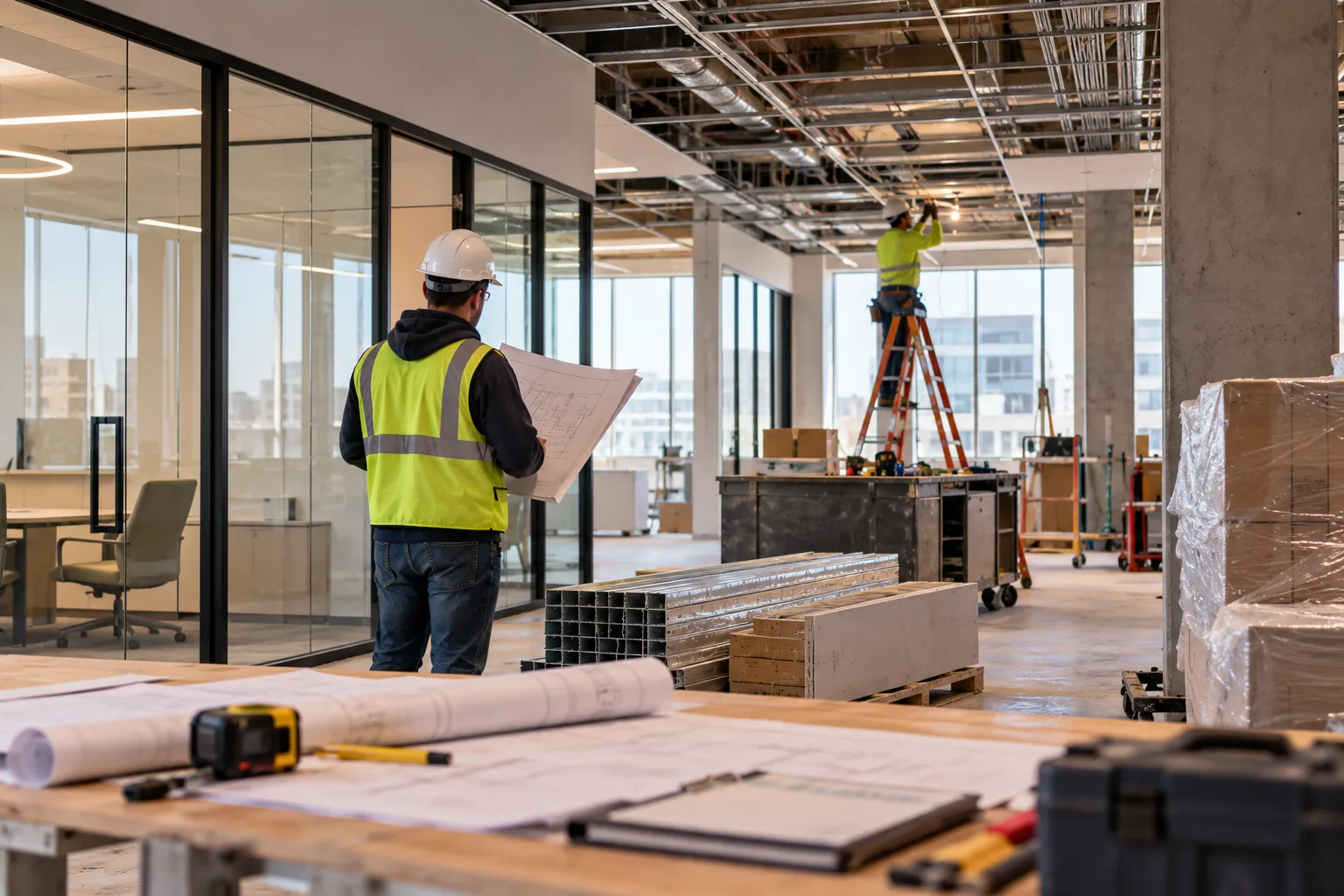 Office renovation in progress